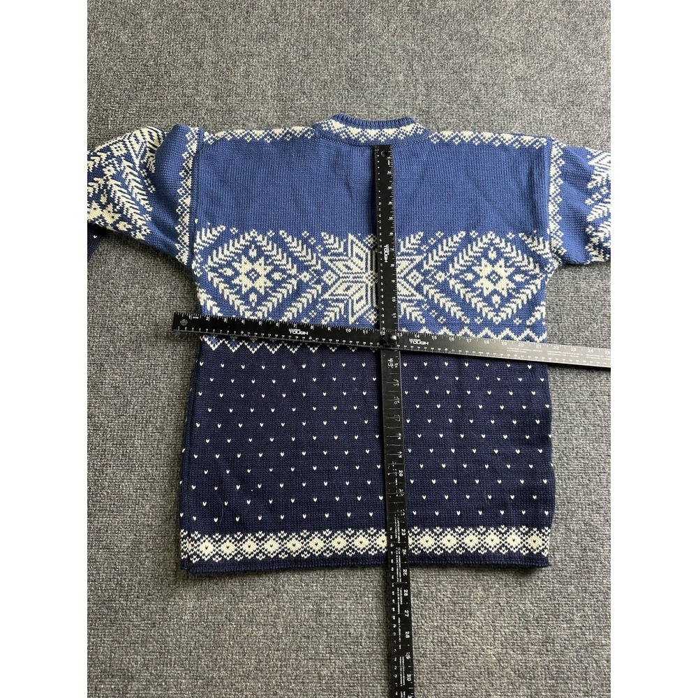 Mens Dale of Norway Nordic Wool Sweater Blue Made in Norway, Size M - Picture 5 of 7